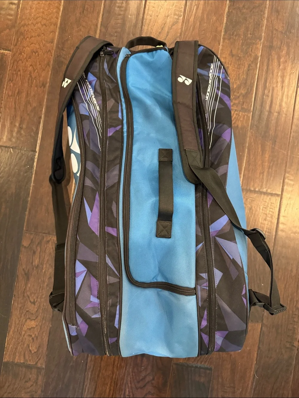 Y Blue and purple Duffel Tennis Bag for Men